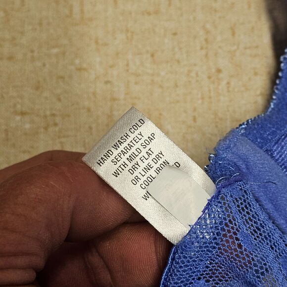 Frederick's of Hollywood Purple lace Tie Front Nightie Lingerie Babydoll Teddy - Picture 7 of 11